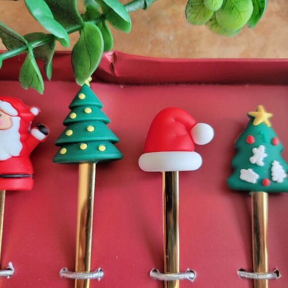 Cute Christmas Dessert Spoons and Forks - Set of 2 - NWOT - Picture 2 of 2
